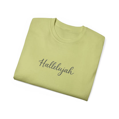 Hallelujah Unisex Ultra Cotton Tee - Casual Graphic Shirt, Faith-Based Apparel, Gifts for Christian Friends, Spring Fashion, [...]