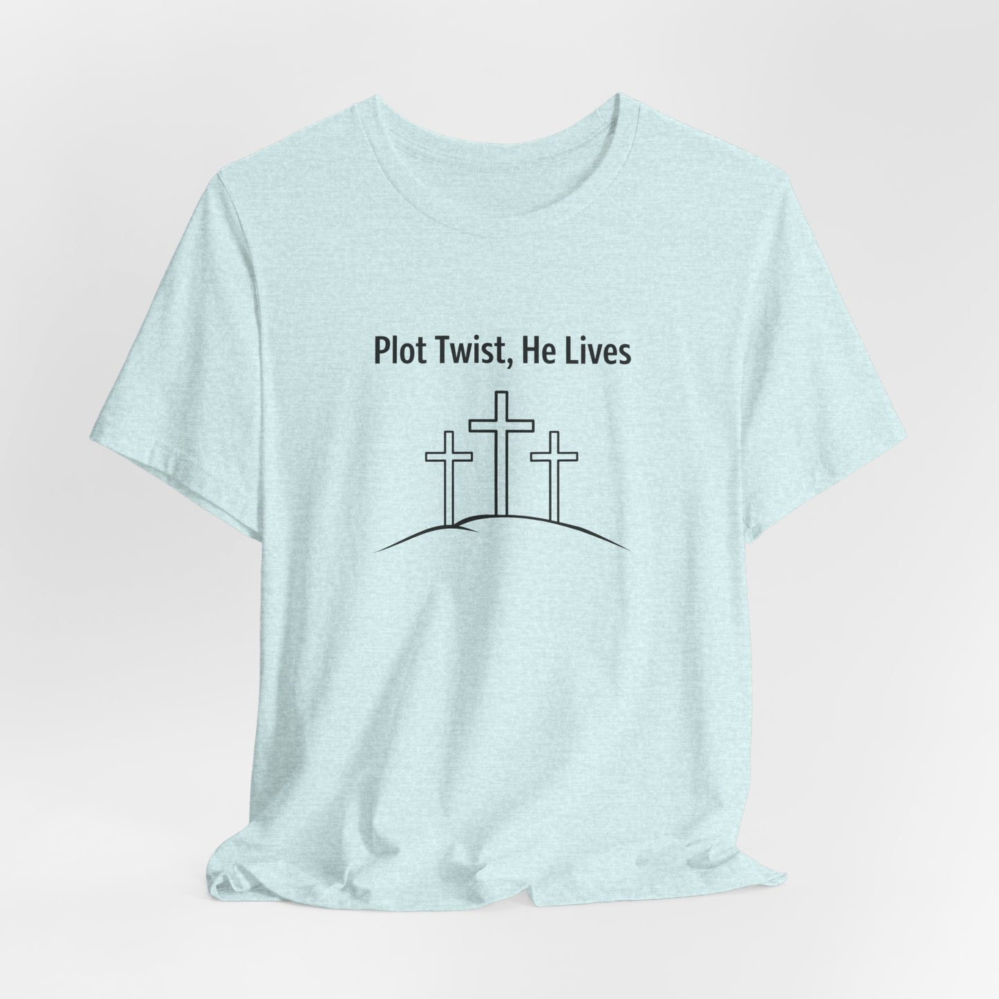 Christian T-Shirt "Plot Twist, He Lives" – Easter Resurrection Tee