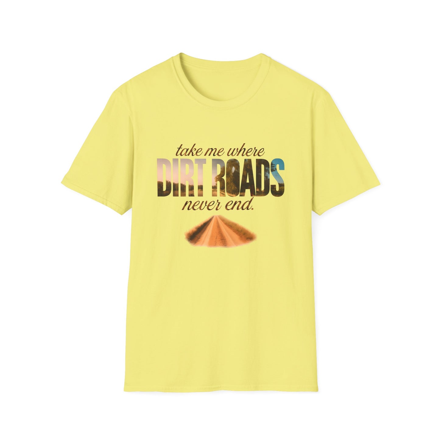 Adventurous Dirt Roads T-Shirt, Travel Tee, Outdoor Enthusiast Gift, Camping Shirt, Adventure Wear, Road Trip Apparel