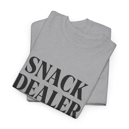 Snack Dealer Unisex Heavy Cotton Tee | Funny Shirt for Food Lovers, Casual Wear, Gift for Chefs, Snack Enthusiasts, Unique Apparel