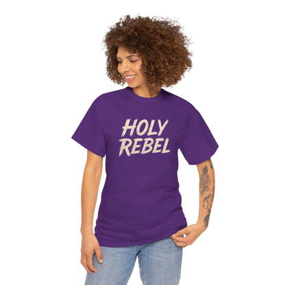 Holy Rebel Unisex Heavy Cotton Tee, Inspirational Christian T-Shirt, Unique Gift for Rebels, Faith-Based Apparel, Motivational Quote [...]