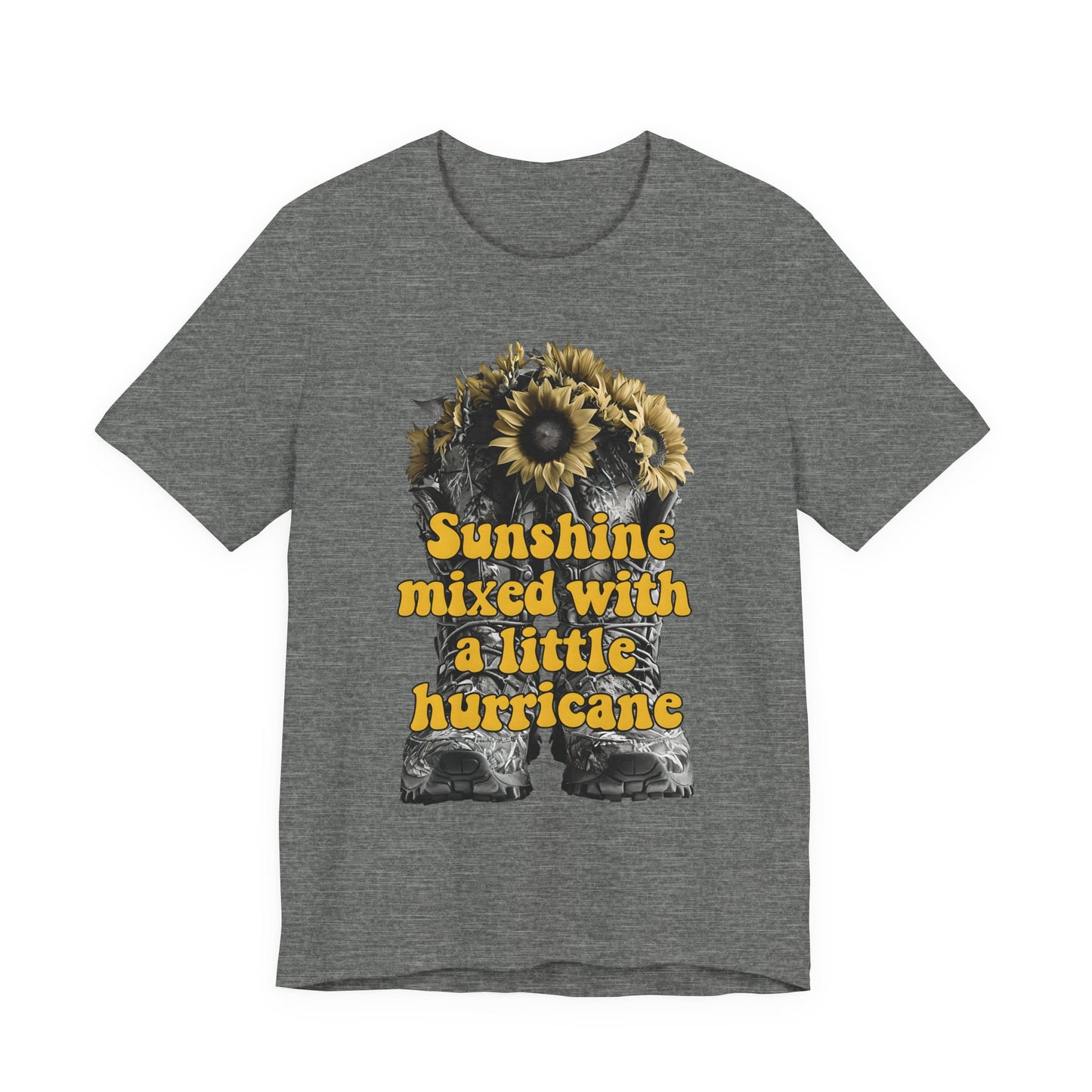 Sunshine Hurricane Tee | Short Sleeve Unisex Shirt, Inspirational T-Shirt, Gift for Her, Summer Fashion, Cute Graphic Tee