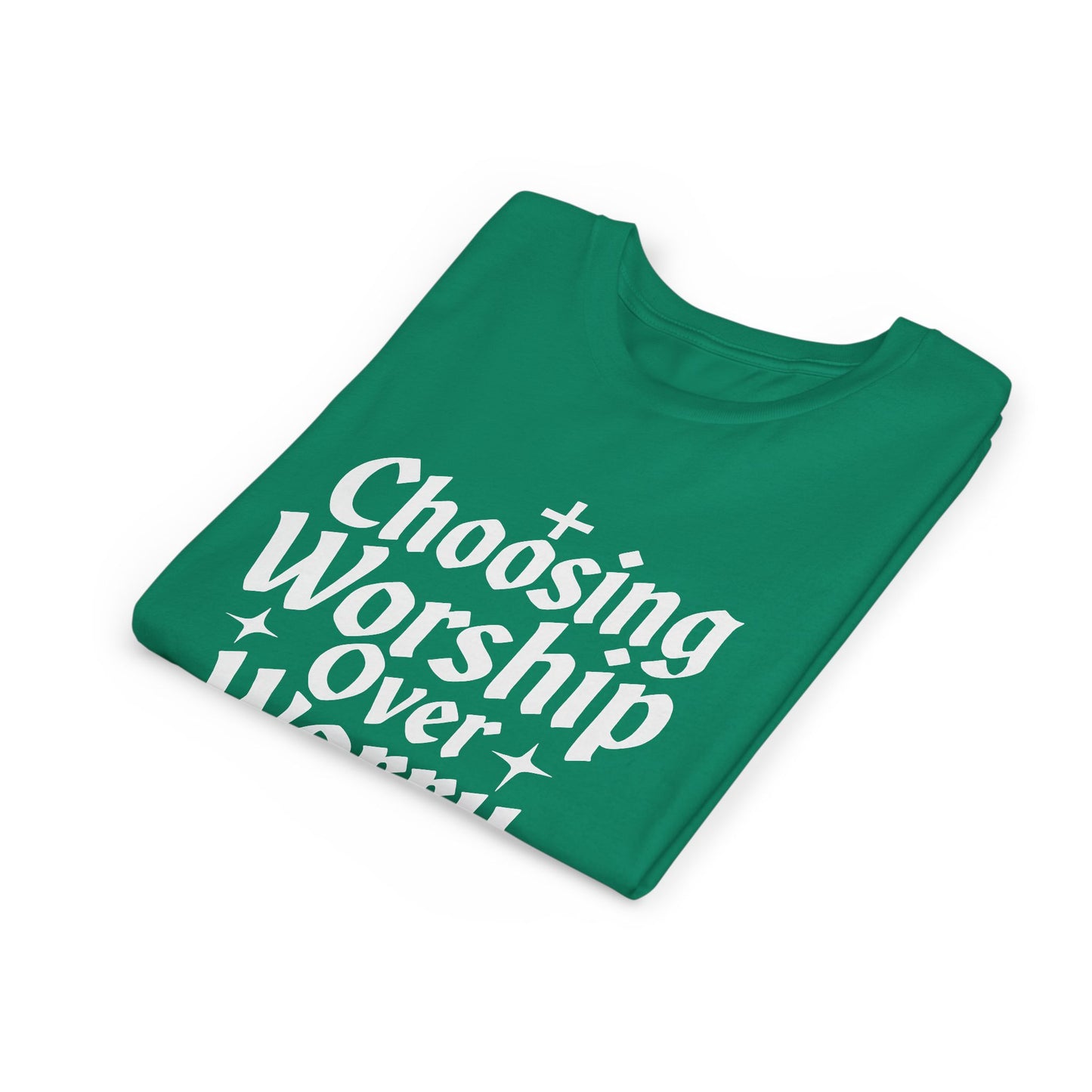 Youth Inspirational Tee - Choosing Worship Over Worry, Motivational Youth Shirt, Christian Apparel, Faith-Based Gift for Kids, [...]