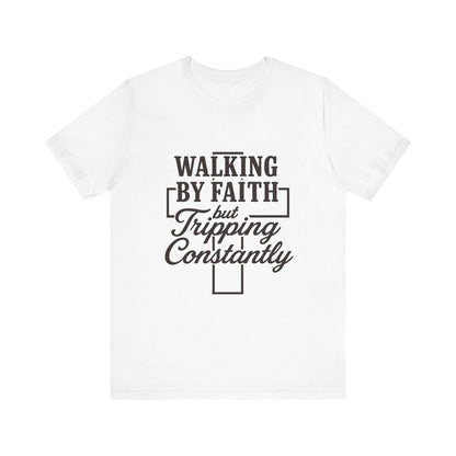 Faith-Inspired Unisex Tee | Walking by Faith Shirt, Christian Apparel, Inspirational Tee, Everyday Wear, Gift for Believers