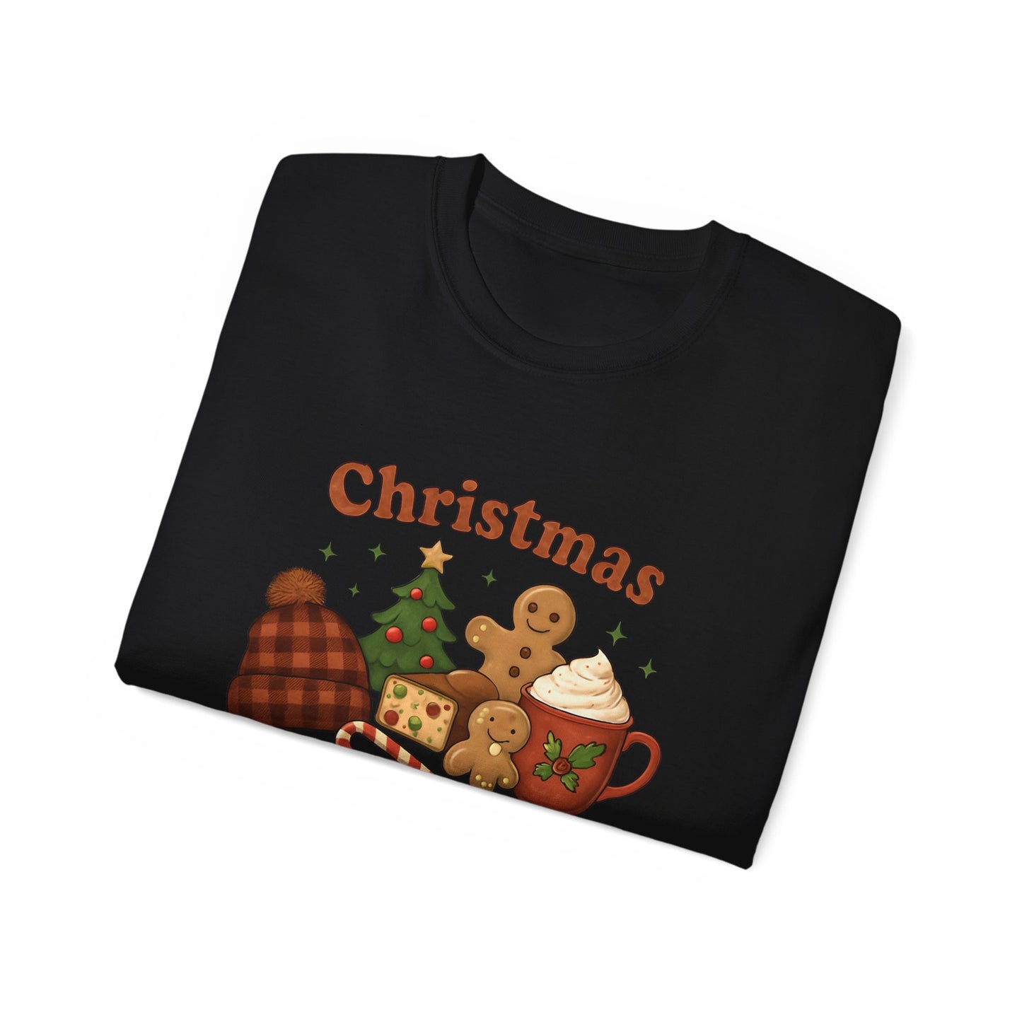 Christmas 'Calories Don’t Count' Tee - Holiday Cookie & Cocoa Graphic Shirt