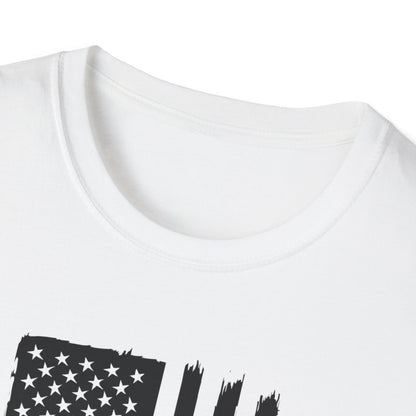 Patriotic Duck T-Shirt - Unisex Softstyle Tee, Perfect for Independence Day, Casual Wear, Gifts for Bird Lovers, USA Pride Apparel