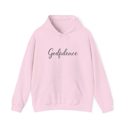 Godfidence Sweatshirt, Cozy Unisex Hoodie, Inspirational Layering Piece, Perfect Gift for Friends, Casual Fashionwear