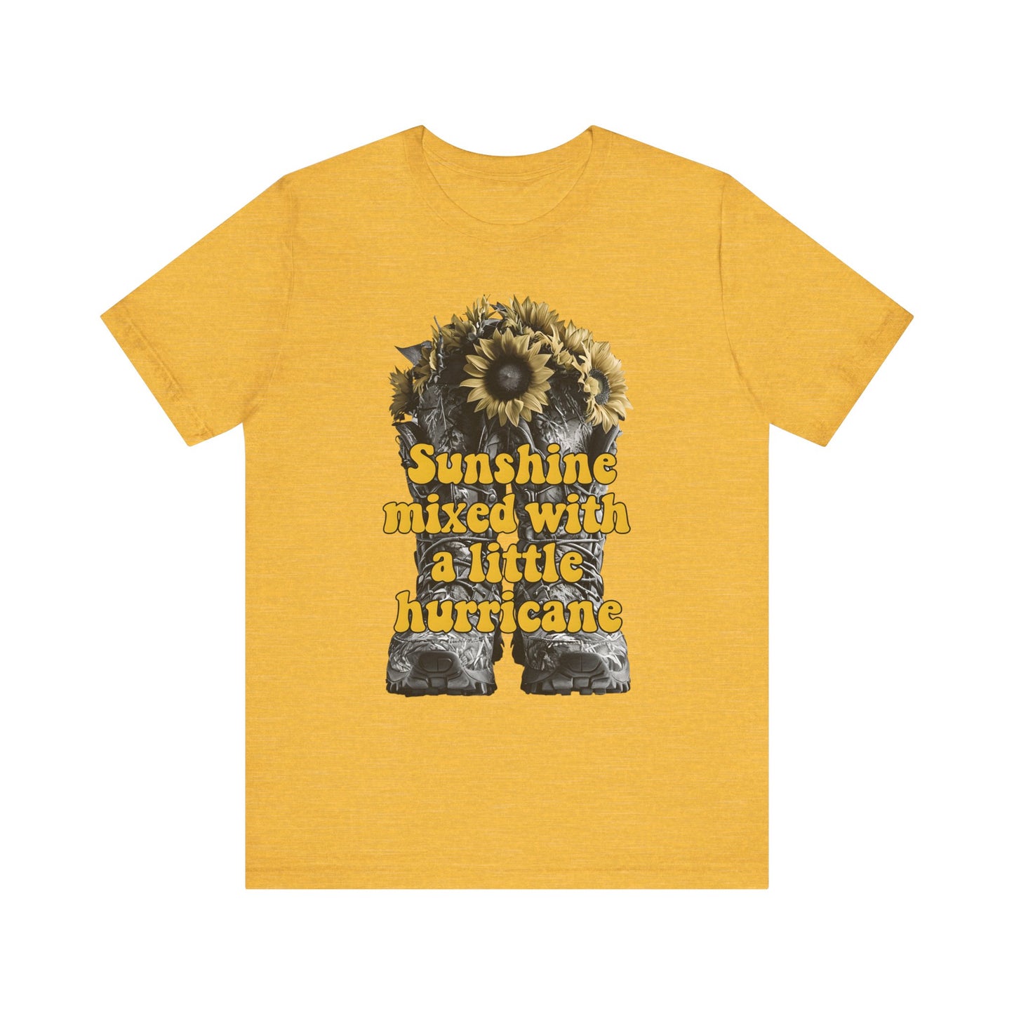 Sunshine Hurricane Tee | Short Sleeve Unisex Shirt, Inspirational T-Shirt, Gift for Her, Summer Fashion, Cute Graphic Tee