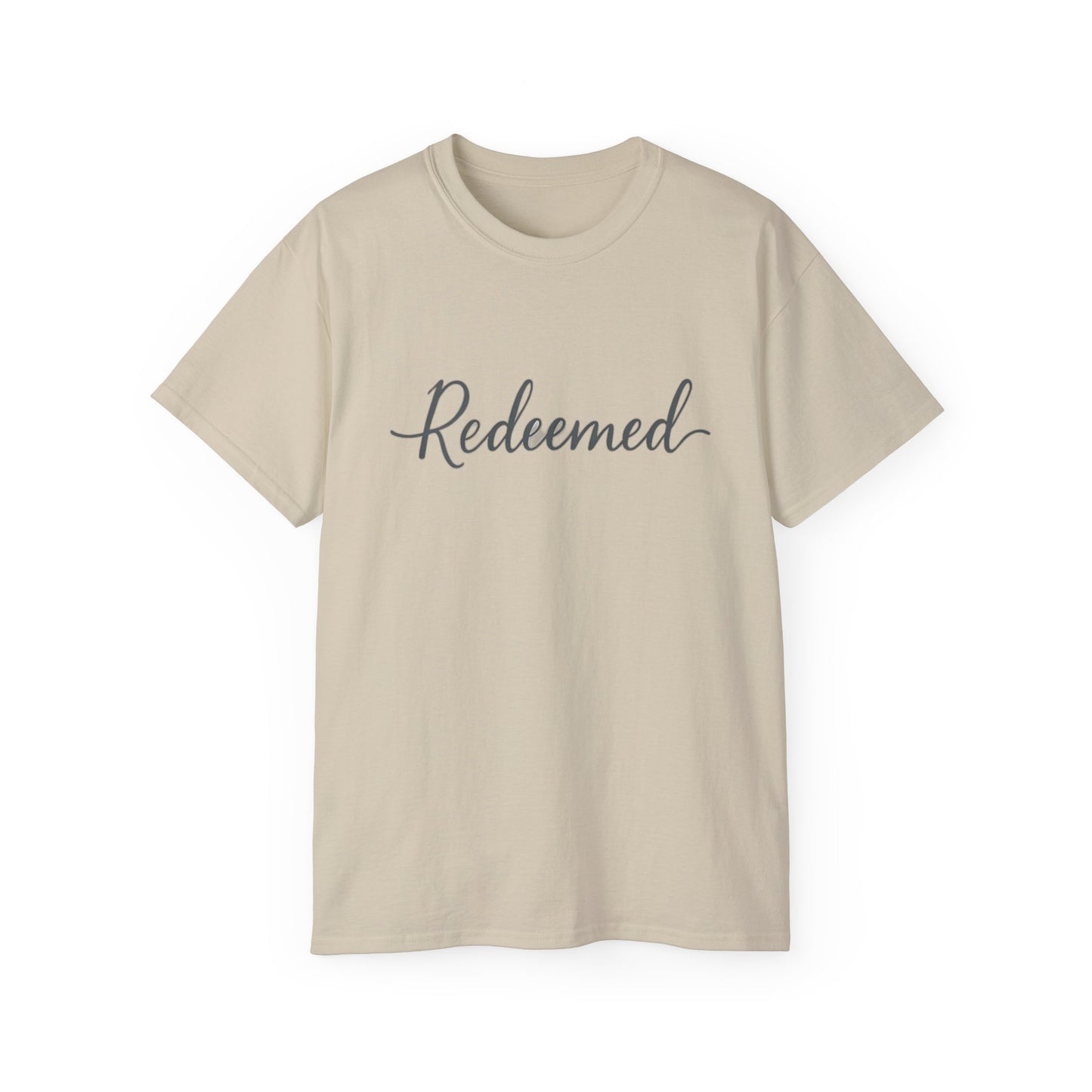 Redeemed Unisex Ultra Cotton Tee, Inspirational Shirt, Faith-Based Apparel, Christian Clothing, Everyday Casual Wear