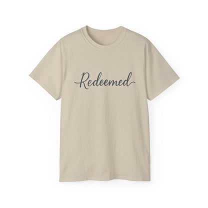 Redeemed Unisex Ultra Cotton Tee, Inspirational Shirt, Faith-Based Apparel, Christian Clothing, Everyday Casual Wear
