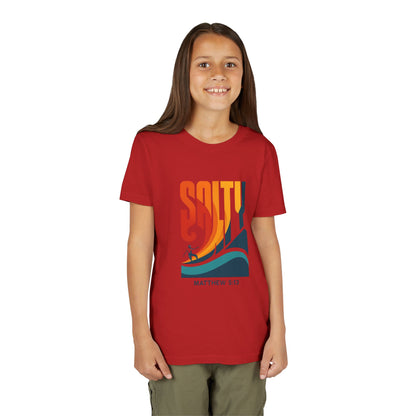 Salty Youth Short Sleeve Tee | Surf Style, Christian Tees, Beach Wear, Summer Fun, Youth Apparel