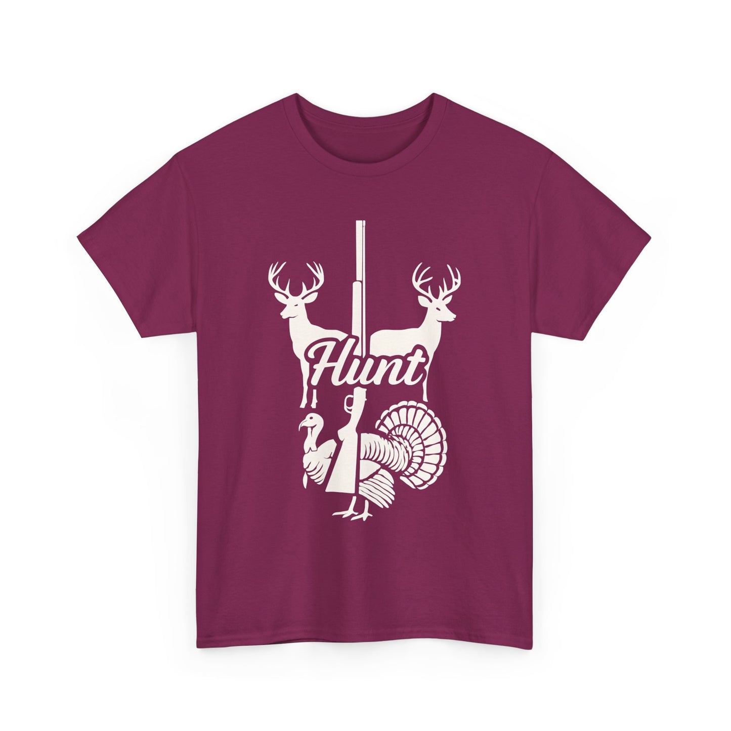Unisex Heavy Cotton Tee - Hunt Design, Perfect for Outdoors Lovers, Hunting Season, Casual Wear, Gift for Hunters
