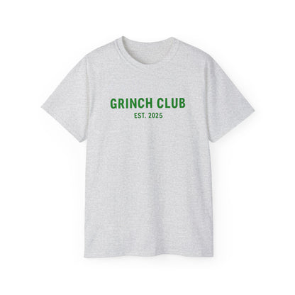 Grinch Club Tee — 'Grinch Club EST. 2025' Christmas Graphic T-Shirt