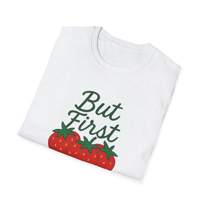 Strawberry Prayer Unisex T-Shirt, Comfortable Tee, Gift for Faith, Casual Wear, Summer Outfit, Church Event Shirt