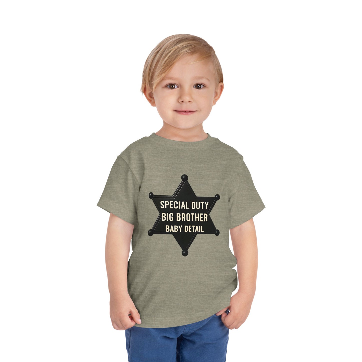 Big Brother Toddler Tee, Special Duty Sheriff Shirt, Kids Birthday Gift, Baby Announcement Outfit, Fun Family Tee