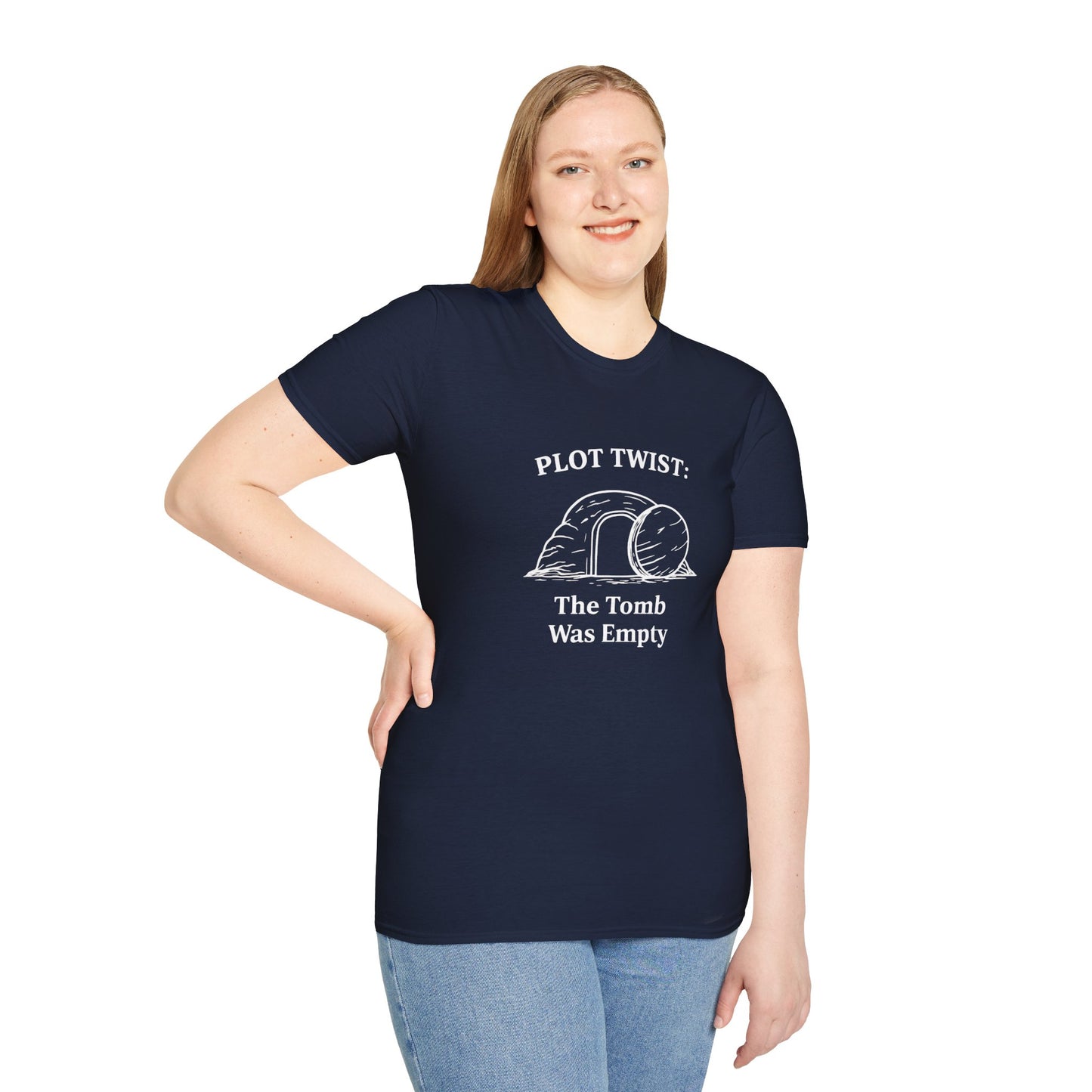 T-Shirt — "Plot Twist: The Tomb Was Empty" Christian Easter Graphic Tee