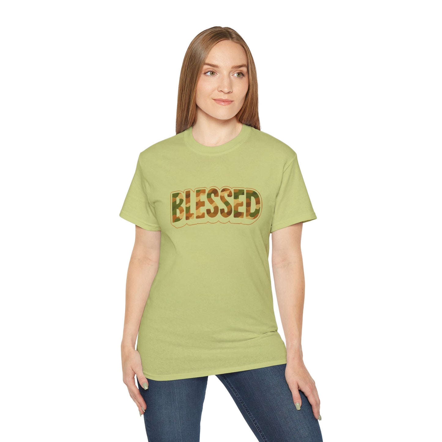 Blessed Unisex Ultra Cotton Tee - Casual T-Shirt for Faith, Inspirational Gift, Daily Wear, Christian Apparel, Spiritual Motivation