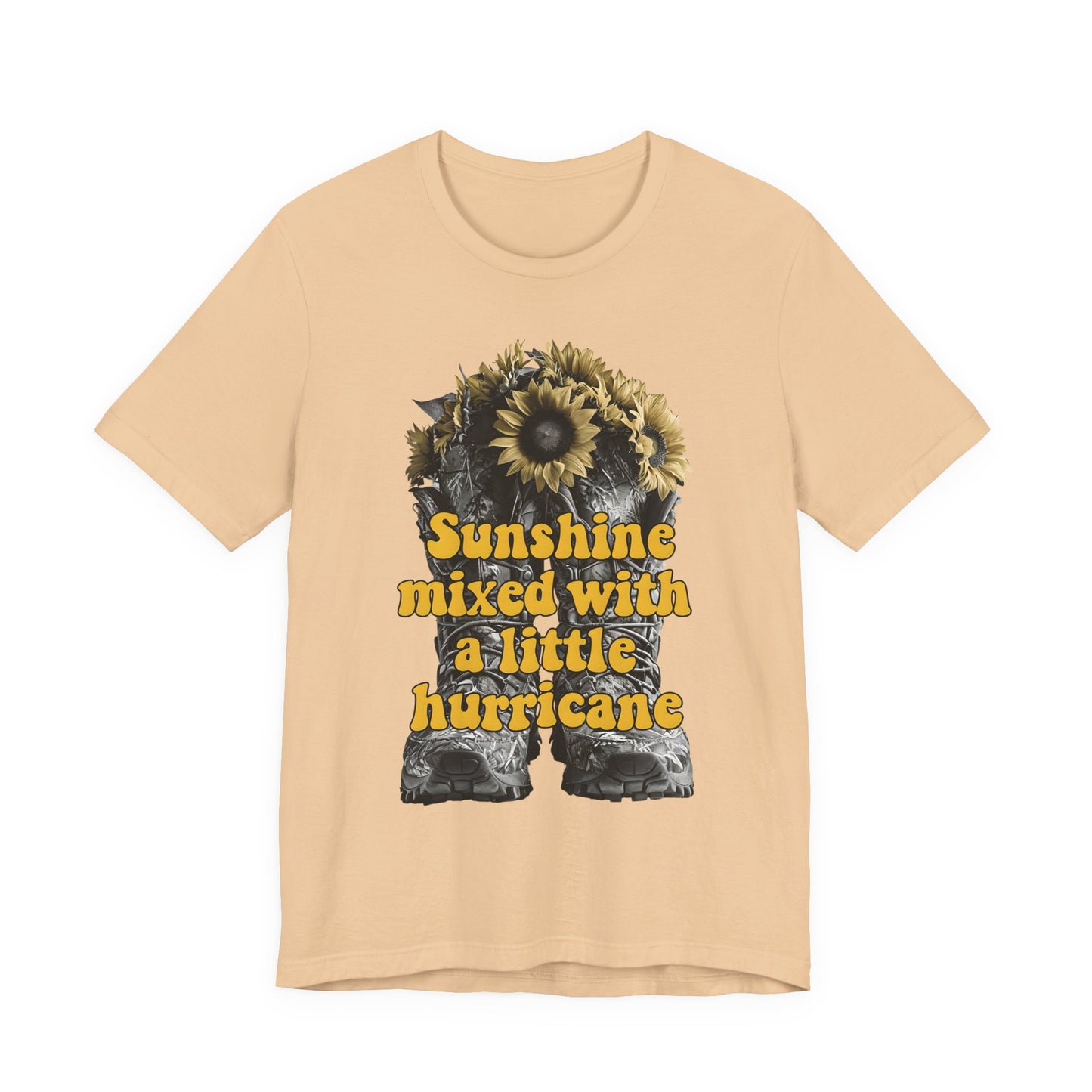 Sunshine Hurricane Tee | Short Sleeve Unisex Shirt, Inspirational T-Shirt, Gift for Her, Summer Fashion, Cute Graphic Tee