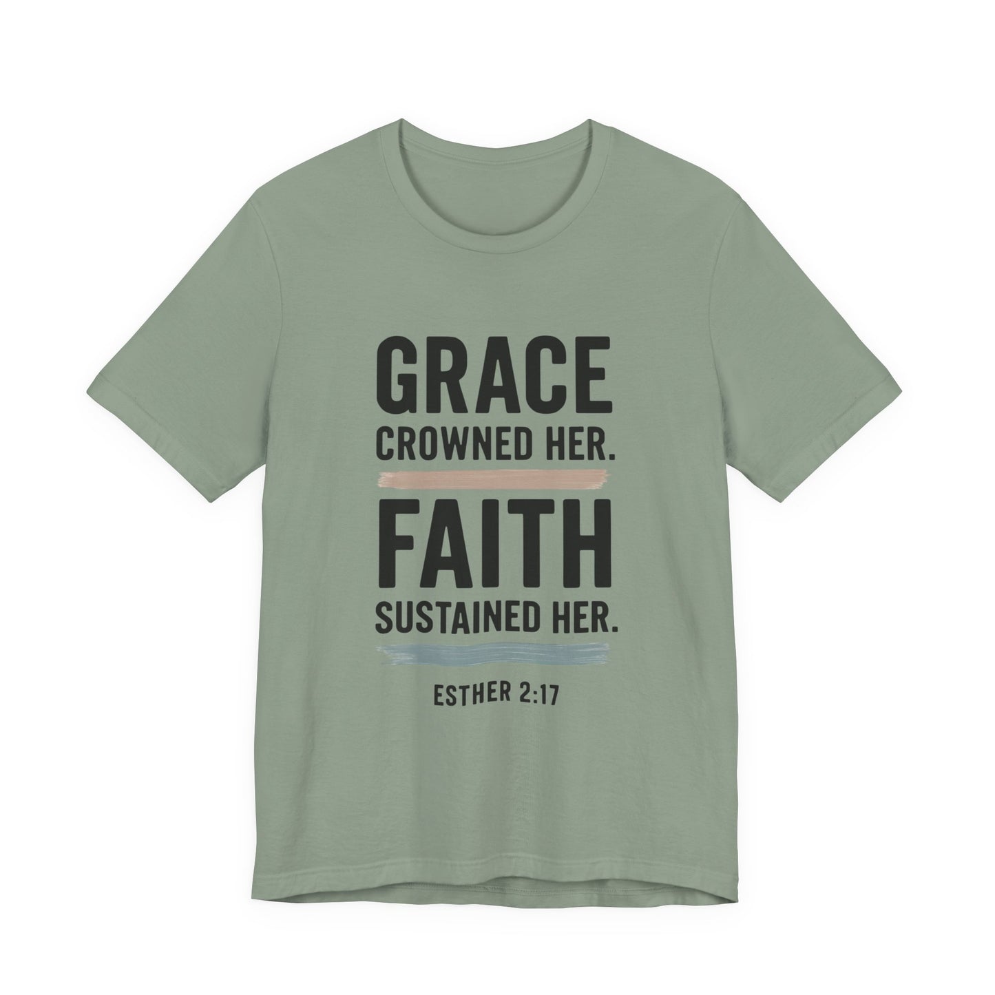 Faith and Grace Inspirational Tee, Bible Verse Shirt, Motivational T-Shirt, Christian Apparel, Religious Gift, Unisex Graphic Tee