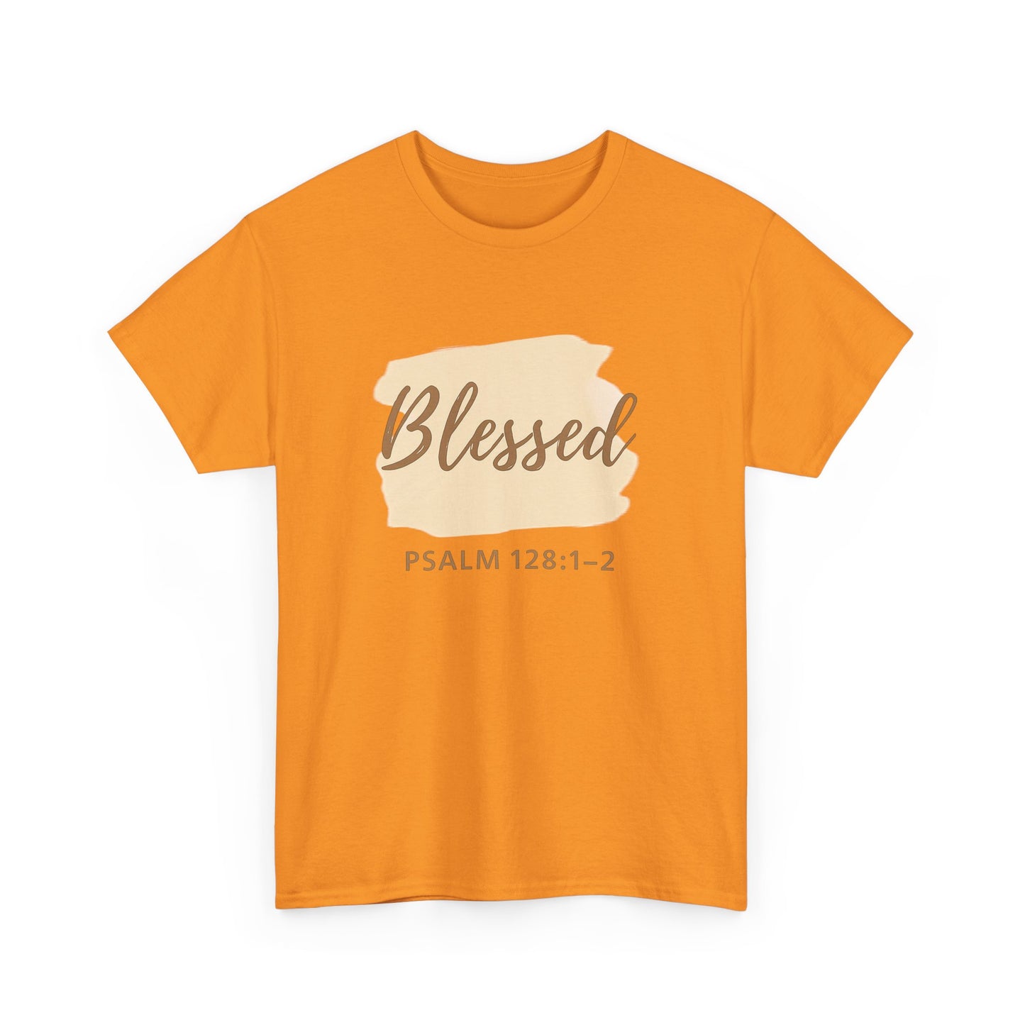 Blessed Unisex Heavy Cotton Tee, Inspirational Shirt, Faith-Based Apparel, Christian Gift, Everyday Casual Wear