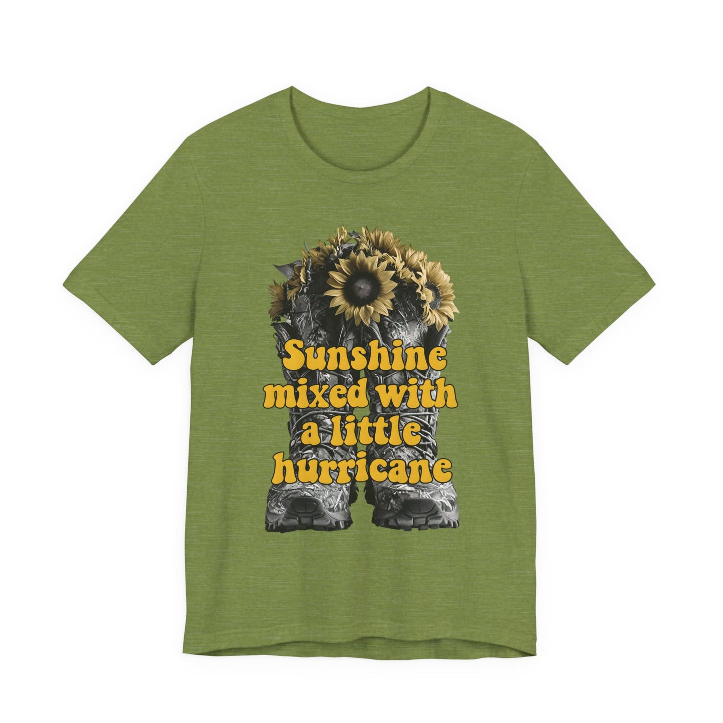 Sunshine Hurricane Tee | Short Sleeve Unisex Shirt, Inspirational T-Shirt, Gift for Her, Summer Fashion, Cute Graphic Tee