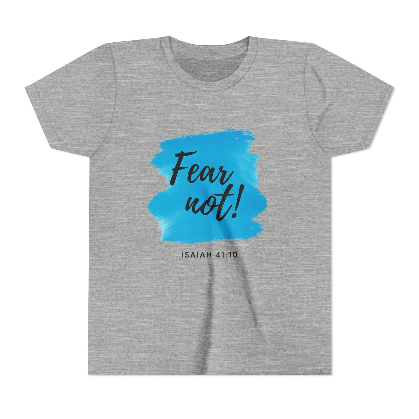 Fear Not Youth Tee - Inspirational Short Sleeve Shirt for Kids, Gift for Birthdays, Faith-Based Apparel, Motivational Wear
