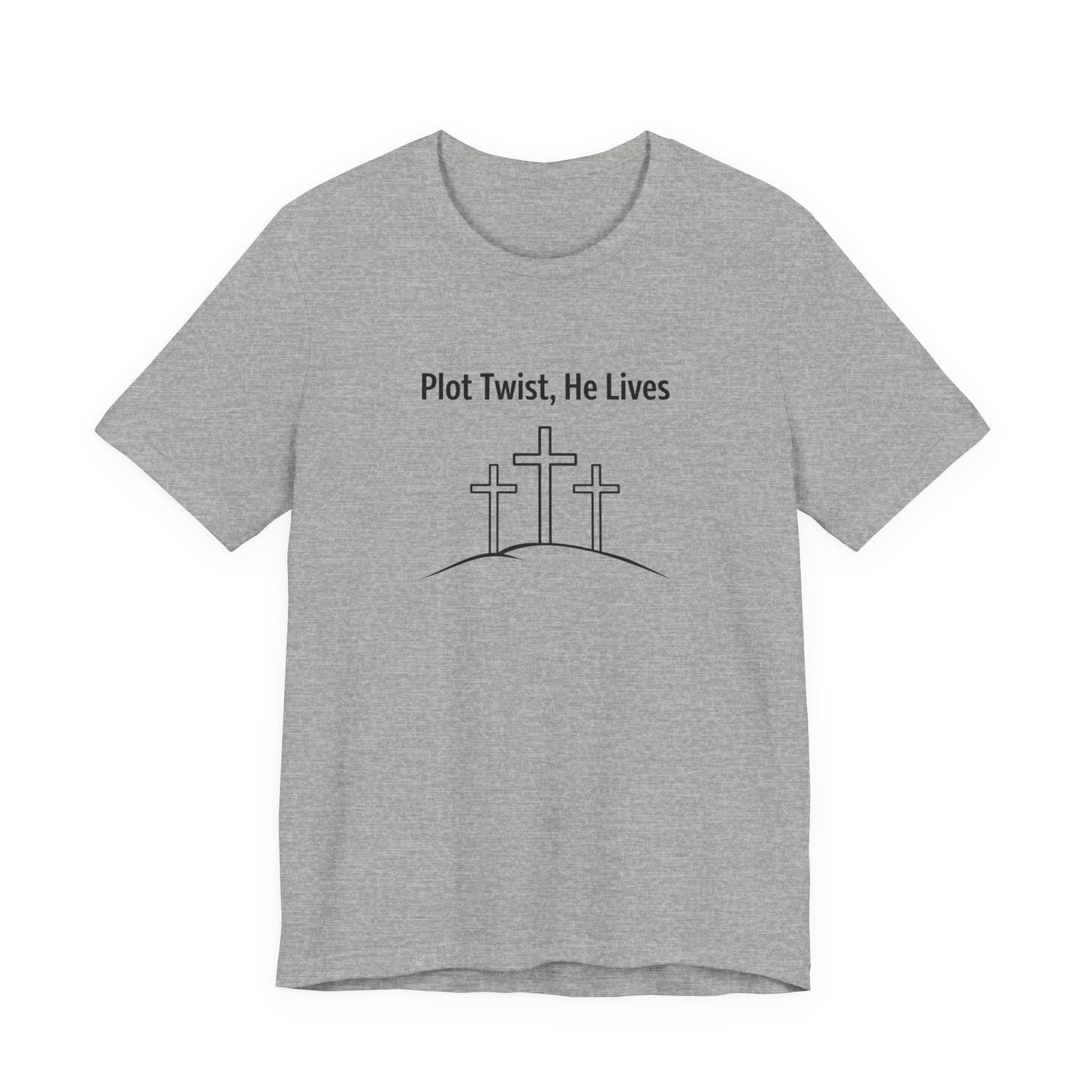 Christian T-Shirt "Plot Twist, He Lives" – Easter Resurrection Tee