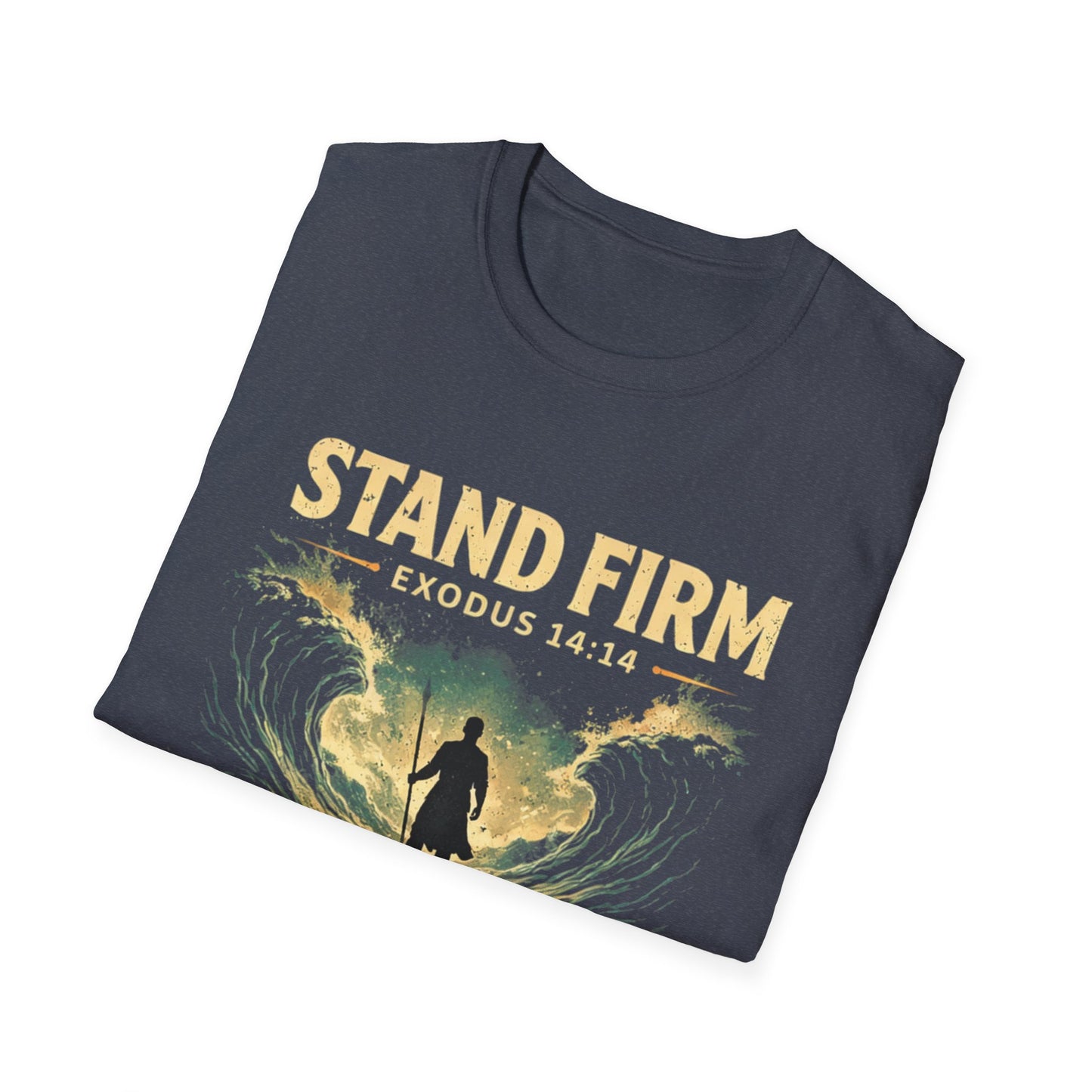 Stand Firm Exodus 14:14 T-Shirt — Christian Faith Inspirational Tee