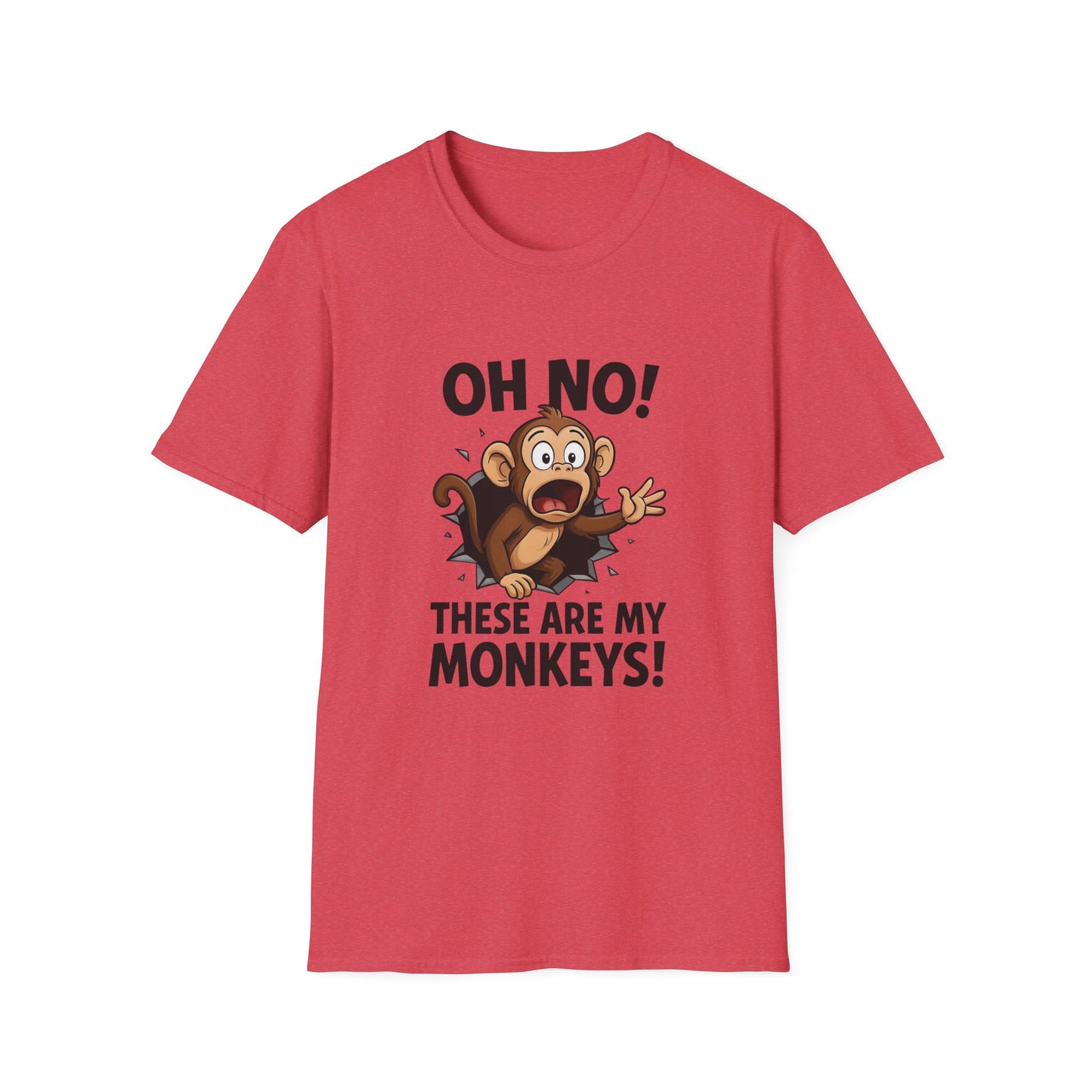 Funny Monkey T-Shirt, Family Reunion Gift, Birthday Humor Shirt, Animal Lover Apparel, Casual Wardrobe Staple