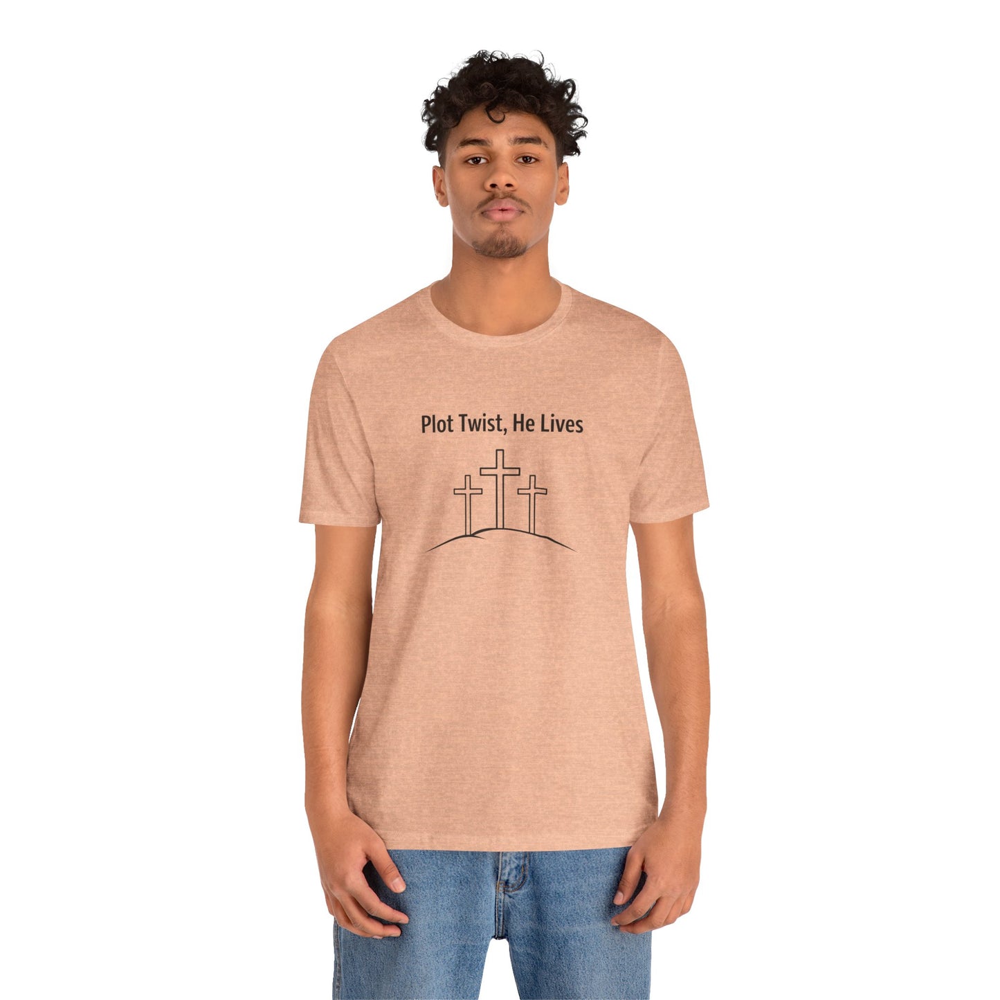 Christian T-Shirt "Plot Twist, He Lives" – Easter Resurrection Tee