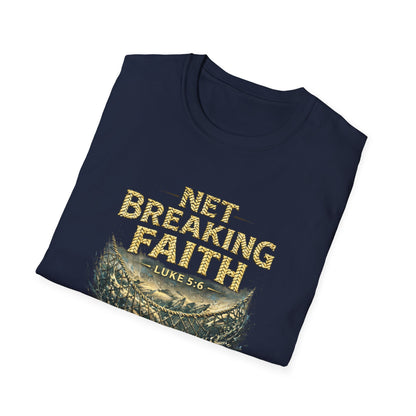 Net Breaking Faith T-Shirt — Vintage Fishing Faith Graphic Tee