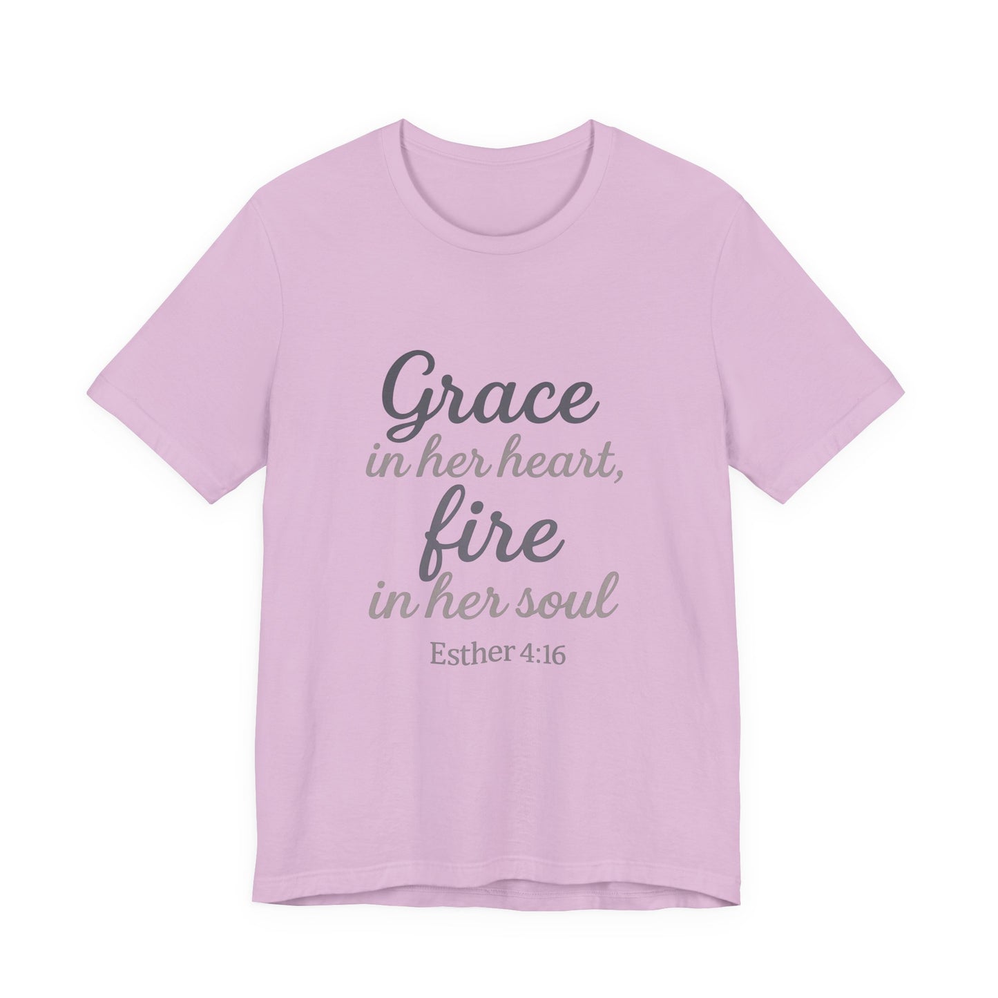 Grace in Her Heart Fire in Her Soul Tee | Inspirational Unisex Jersey Shirt for Women, Motivational Gift, Christian Apparel, [...]