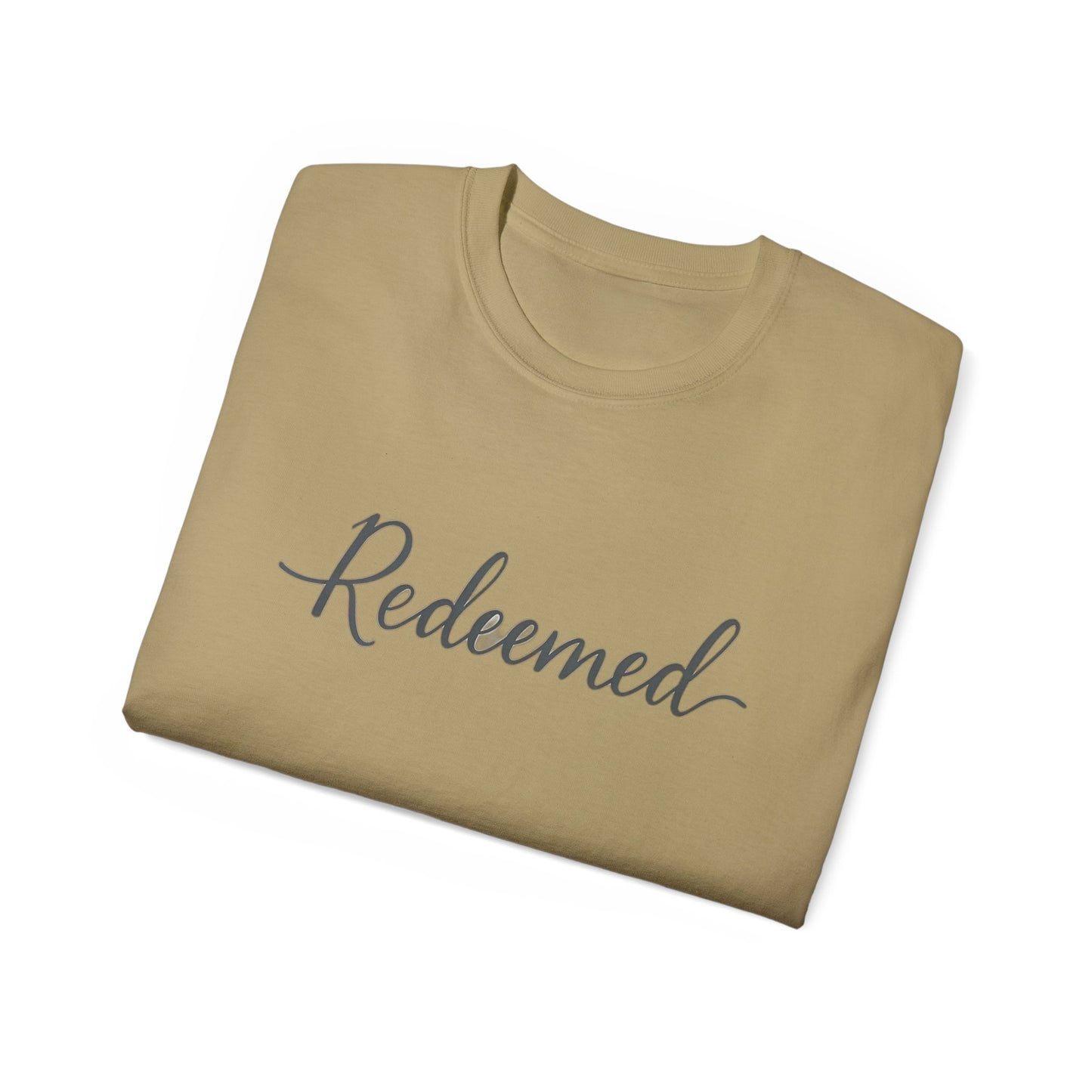 Redeemed Unisex Ultra Cotton Tee, Inspirational Shirt, Faith-Based Apparel, Christian Clothing, Everyday Casual Wear