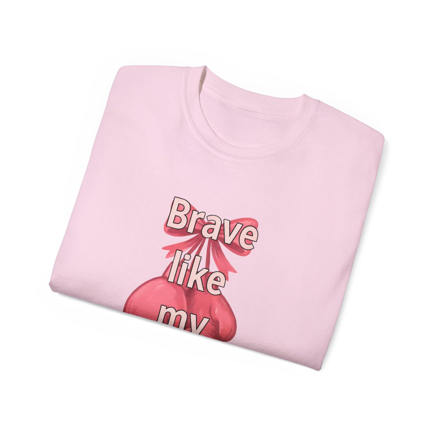 Brave Like My Wife Tee - Inspirational Unisex Ultra Cotton Shirt for Encouragement, Gifts, Motivational Wear, Cancer Awareness, [...]