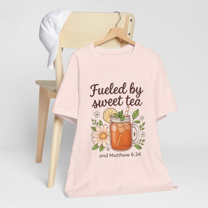Sweet Tea Inspired Unisex Tee | Perfect for Summer Gatherings, Gifts for Tea Lovers, Relaxed Style, Casual Wear, Bible Verse Shirt