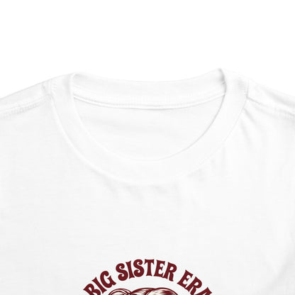 Cute Toddler Short Sleeve Tee - Big Sister Era Shirt for Proud Siblings, Birthday Gift, Family Gatherings, Fun Summer Wear, Toddler Outfit