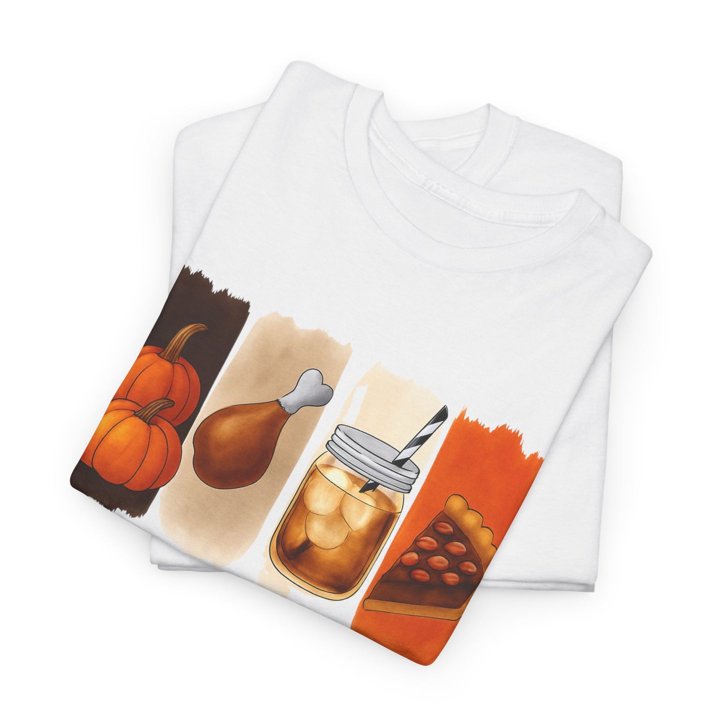 Thanksgiving Vibes Tee, Unisex Heavy Cotton Tee, Fall T-Shirt, Family Gathering Shirt, Seasonal Apparel, Casual Outfit