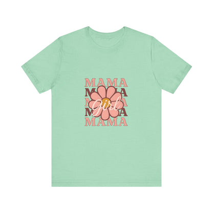 Chic Mama Graphic Tee, Floral Shirt for Moms, Mother's Day Gift, Casual Wear, Trendy Outfit, Birthday Present