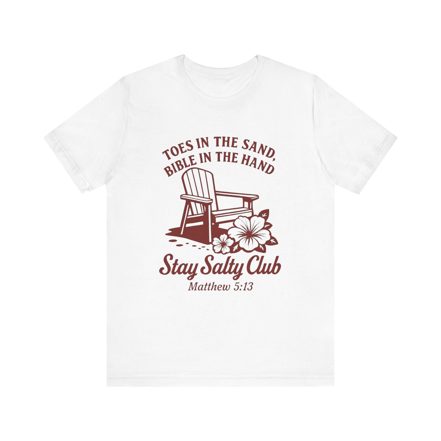 Cozy Coastal Tee - Stay Salty Club Shirt, Beach Vibes, Inspirational Quotes T-Shirt, Religious Gift, Summer Fashion