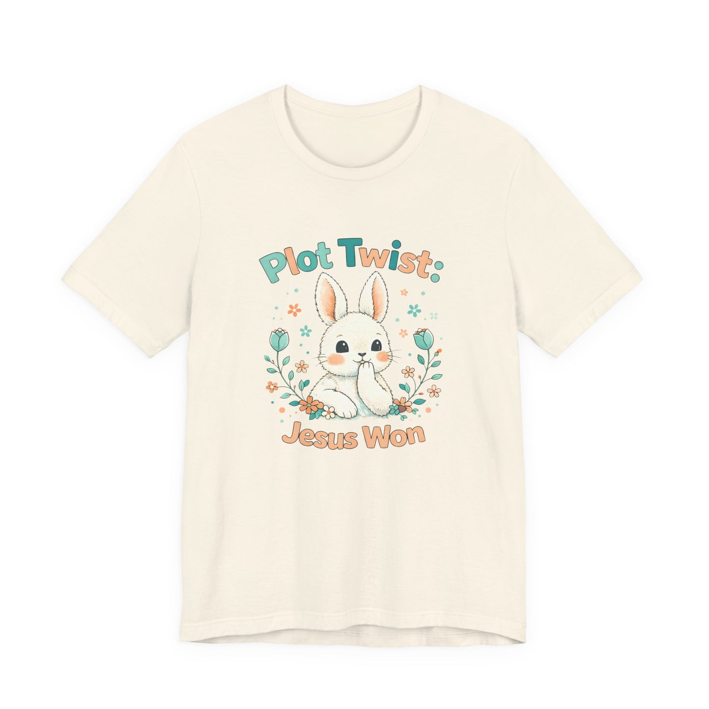 Easter Bunny 'Plot Twist: Jesus Won' Graphic Tee