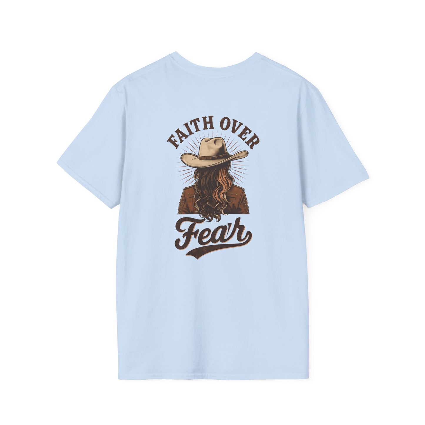 Faith Over Fear Unisex Softstyle T-Shirt, Inspirational Tee, Casual Streetwear, Gift for Her, Motivational Apparel