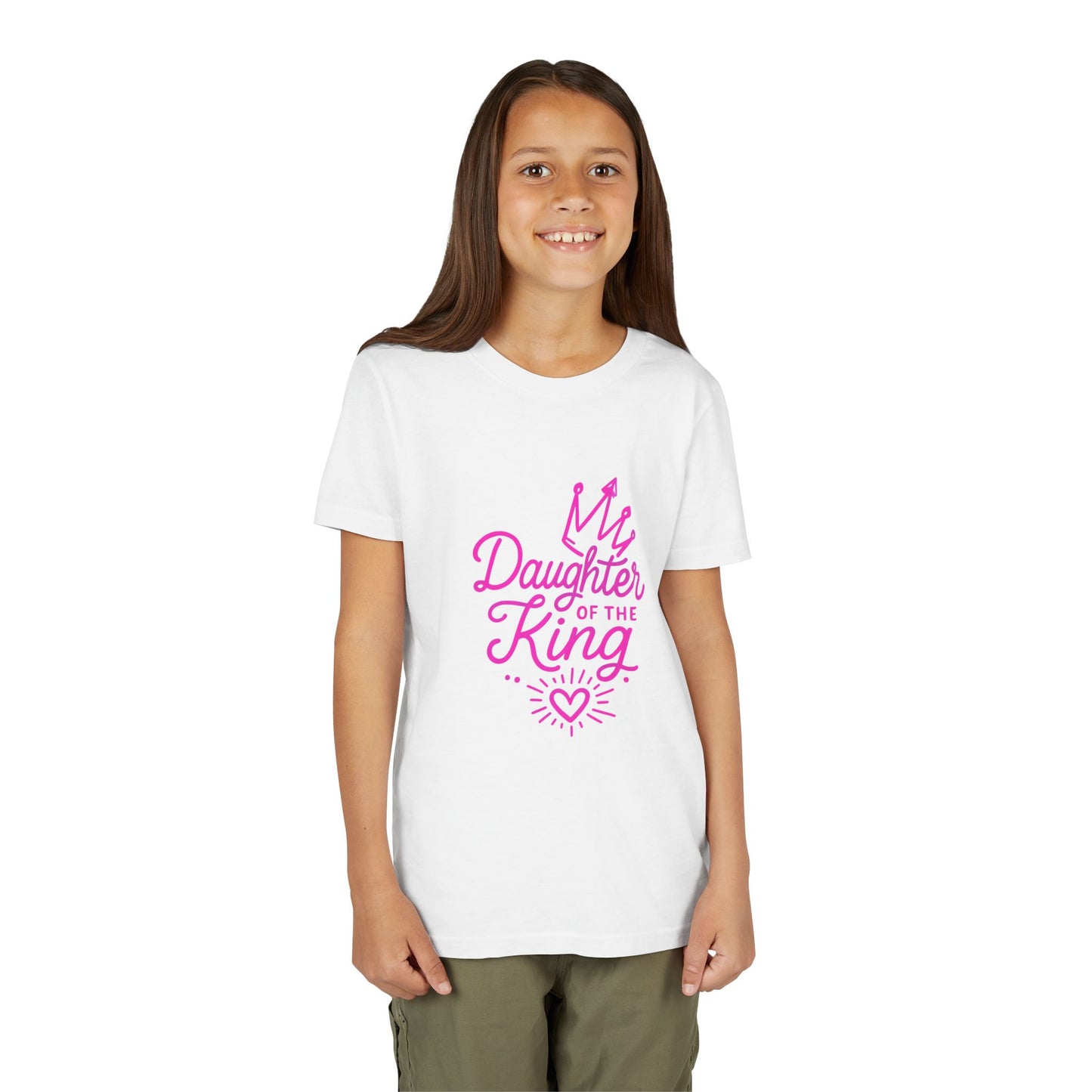 Daughter of the King Youth Tee, Faith Inspired T-Shirt, Christian Apparel for Kids, Birthday Gift, Scripture Tee, Encouraging Youth Shirt