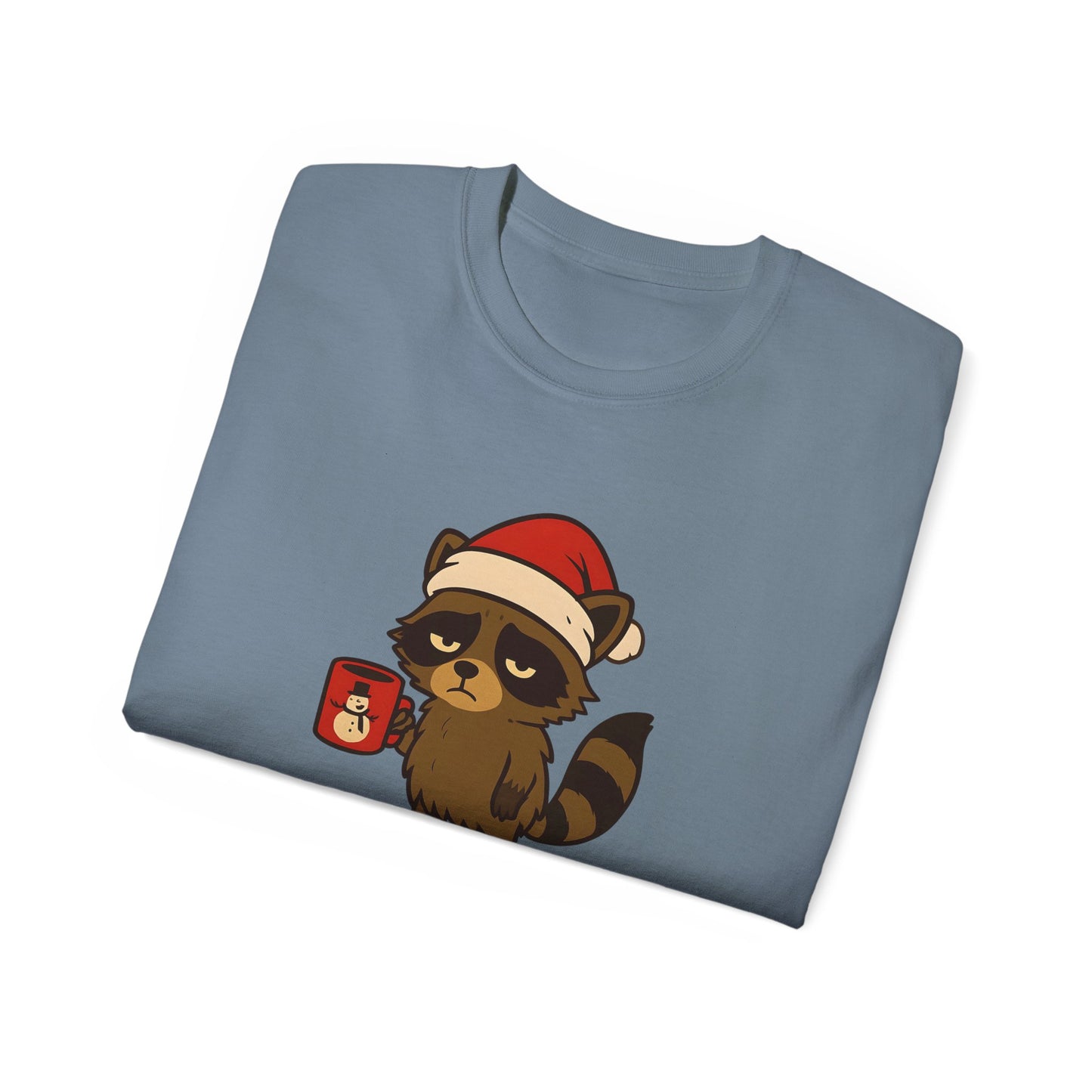 Christmas Raccoon Tee — "Probably just going to jingle part of the way" Holiday T-Shirt