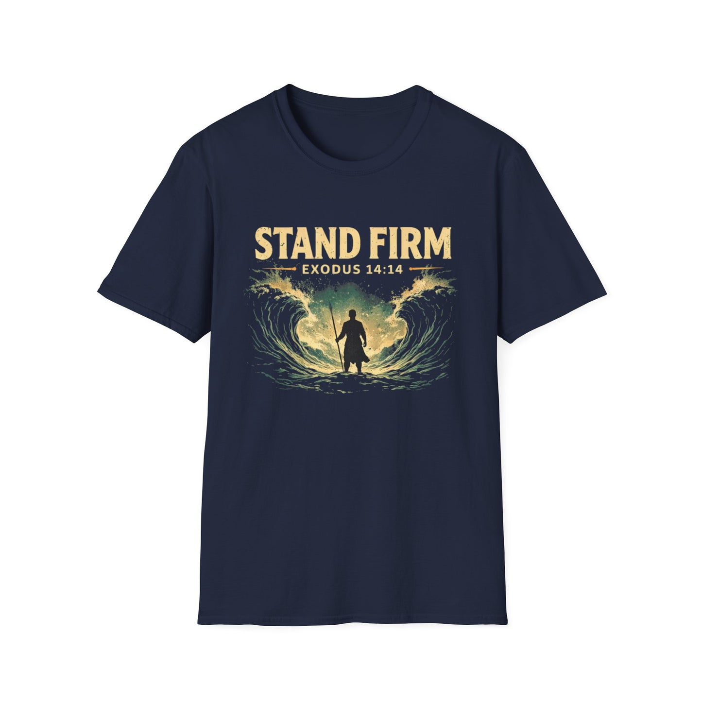 Stand Firm Exodus 14:14 T-Shirt — Christian Faith Inspirational Tee