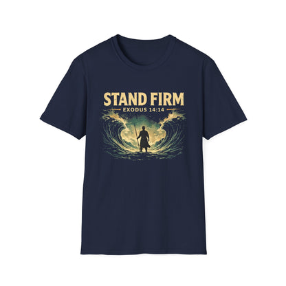 Stand Firm Exodus 14:14 T-Shirt — Christian Faith Inspirational Tee