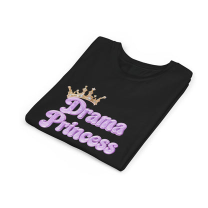 Drama Princess Youth Tee, Cute Kids T-Shirt, Birthday Gift for Girls, Playful Summer Tee, Princess-Themed Apparel