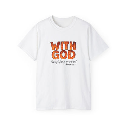 Inspirational T-Shirt, With God, Faith-Based Apparel, Unisex Cotton Tee, Christian Gift, Bible Verse Tee, Casual Wear