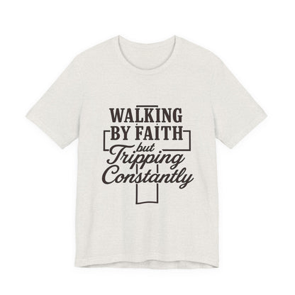 Faith-Inspired Unisex Tee | Walking by Faith Shirt, Christian Apparel, Inspirational Tee, Everyday Wear, Gift for Believers