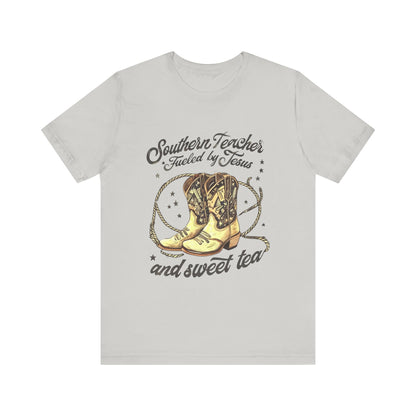 Southern Teacher Tee - Southern Style, Teacher Gift, Country Vibes, Faith-Based Apparel, Sweet Tea Lover Shirt