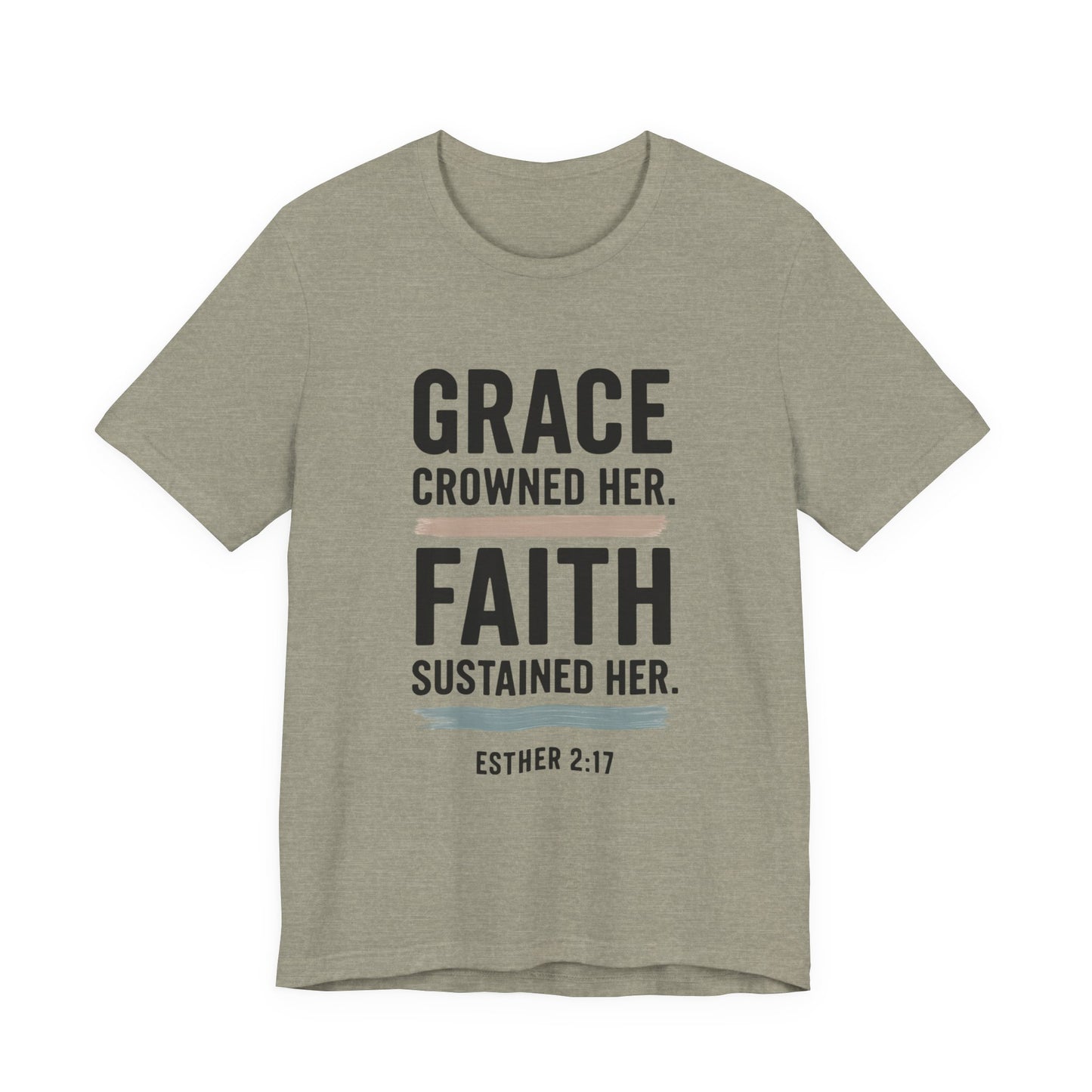 Faith and Grace Inspirational Tee, Bible Verse Shirt, Motivational T-Shirt, Christian Apparel, Religious Gift, Unisex Graphic Tee
